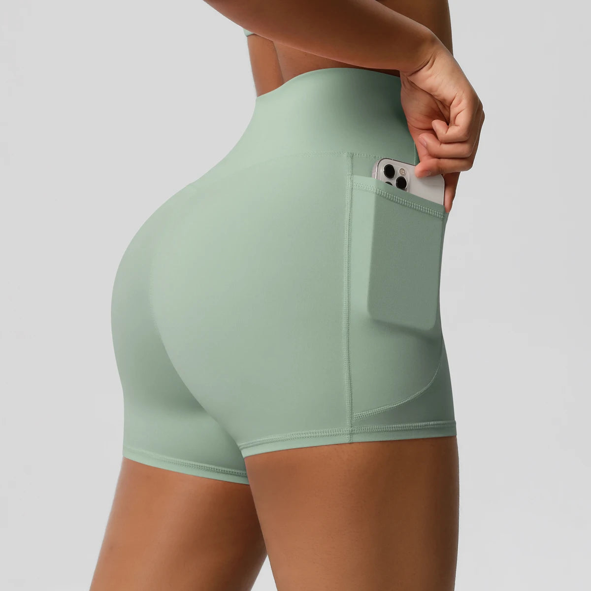 High-Waist Cycling & Gym Shorts – Quick-Dry Fabric with Pockets - Willen