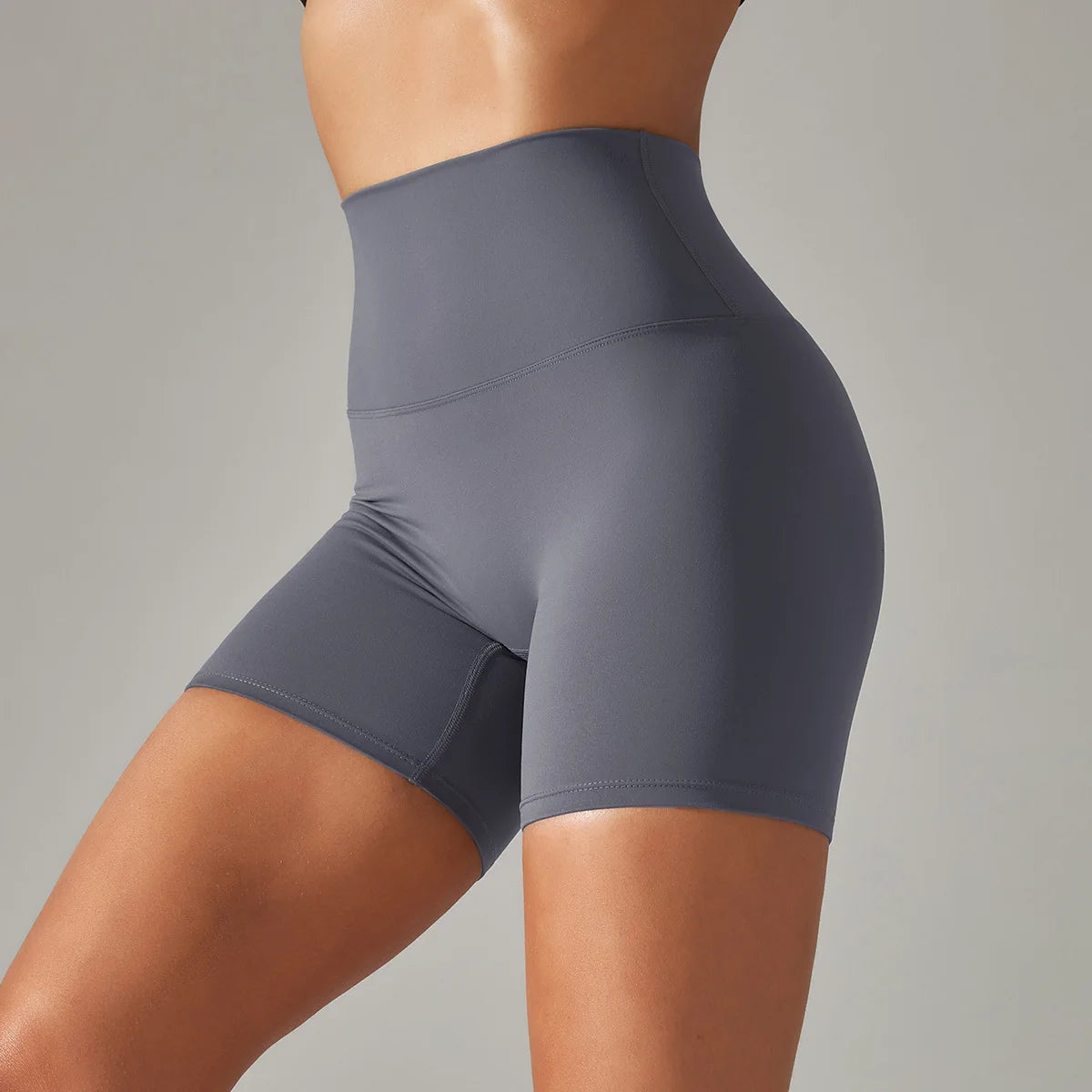 High-Waist Yoga Shorts – Seamless Nylon-Spandex Activewear for Women - Willen