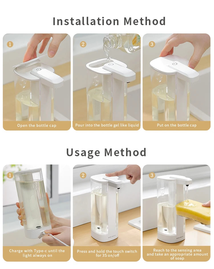 Automatic Foam Soap Dispenser – Infrared Sensor, USB Rechargeable - Willen