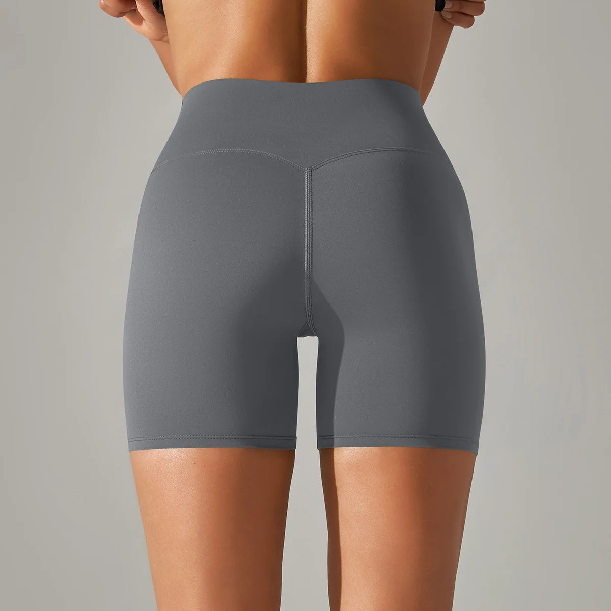 High-Waist Yoga Shorts – Seamless Nylon-Spandex Activewear for Women - Willen