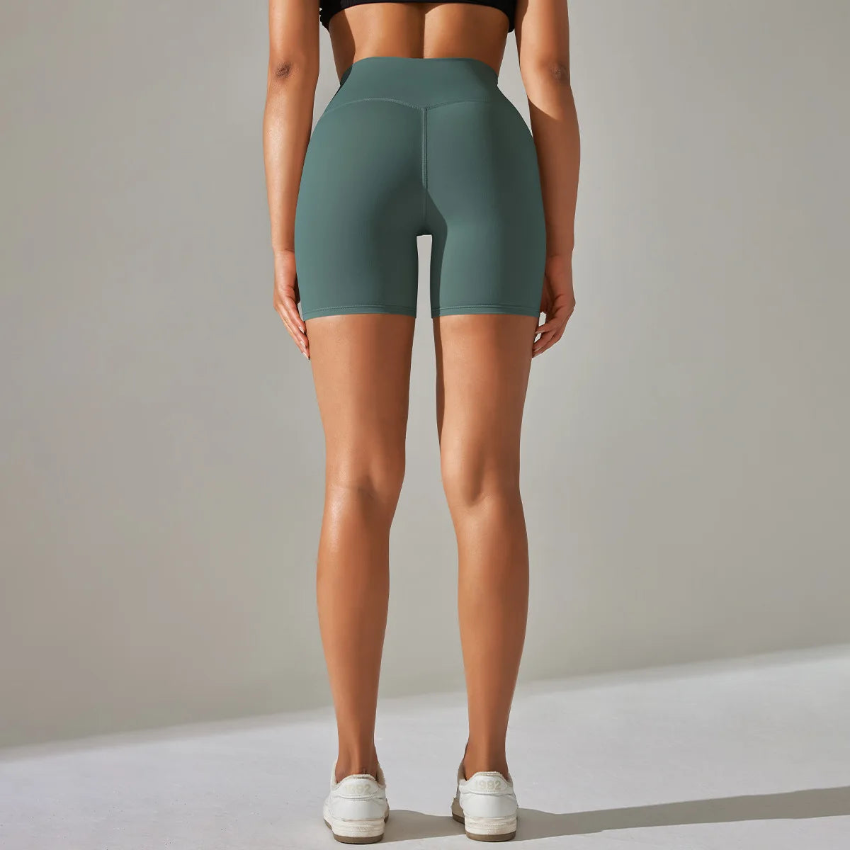 High-Waist Yoga Shorts – Seamless Nylon-Spandex Activewear for Women - Willen