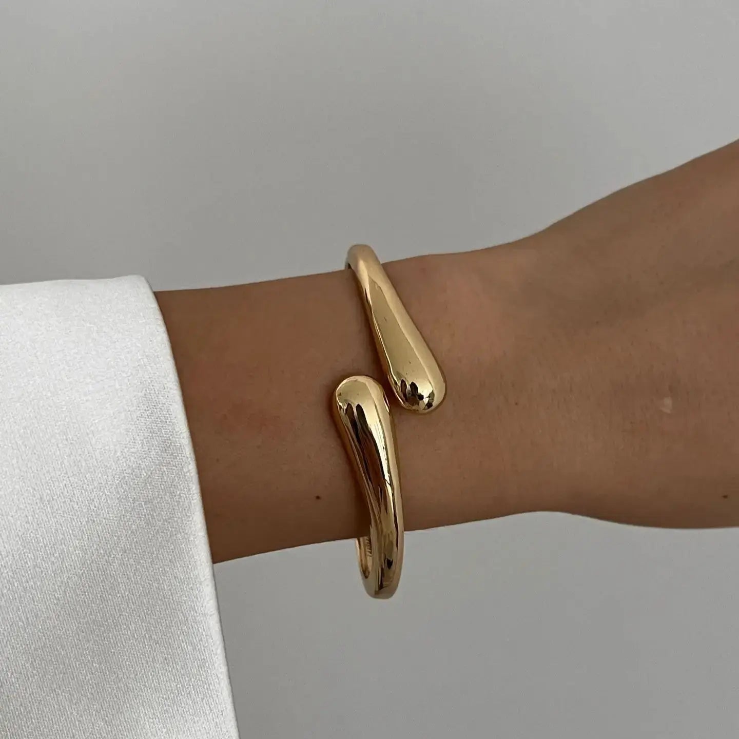 3-Style Punk Cuff Bangle Set – Gold & Silver Geometric Bracelets for Men & Women - Willen