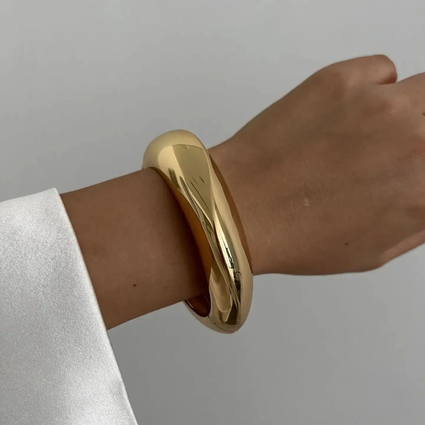 3-Style Punk Cuff Bangle Set – Gold & Silver Geometric Bracelets for Men & Women - Willen