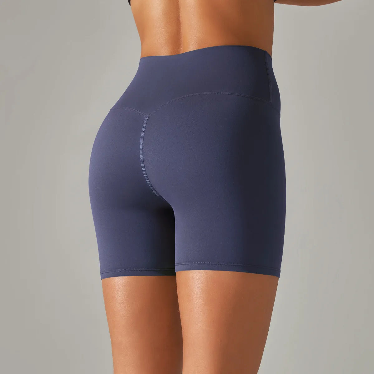 High-Waist Yoga Shorts – Seamless Nylon-Spandex Activewear for Women - Willen