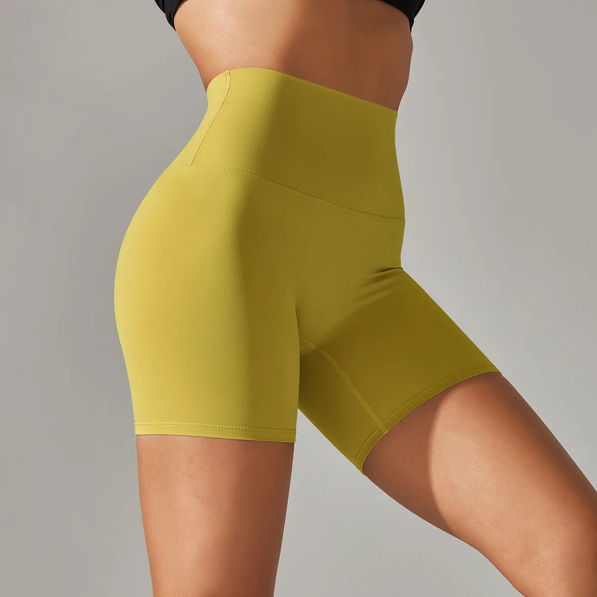 High-Waist Yoga Shorts – Seamless Nylon-Spandex Activewear for Women - Willen