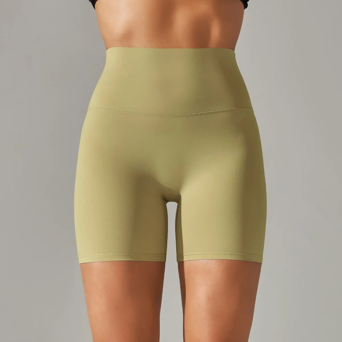 High-Waist Yoga Shorts – Seamless Nylon-Spandex Activewear for Women - Willen