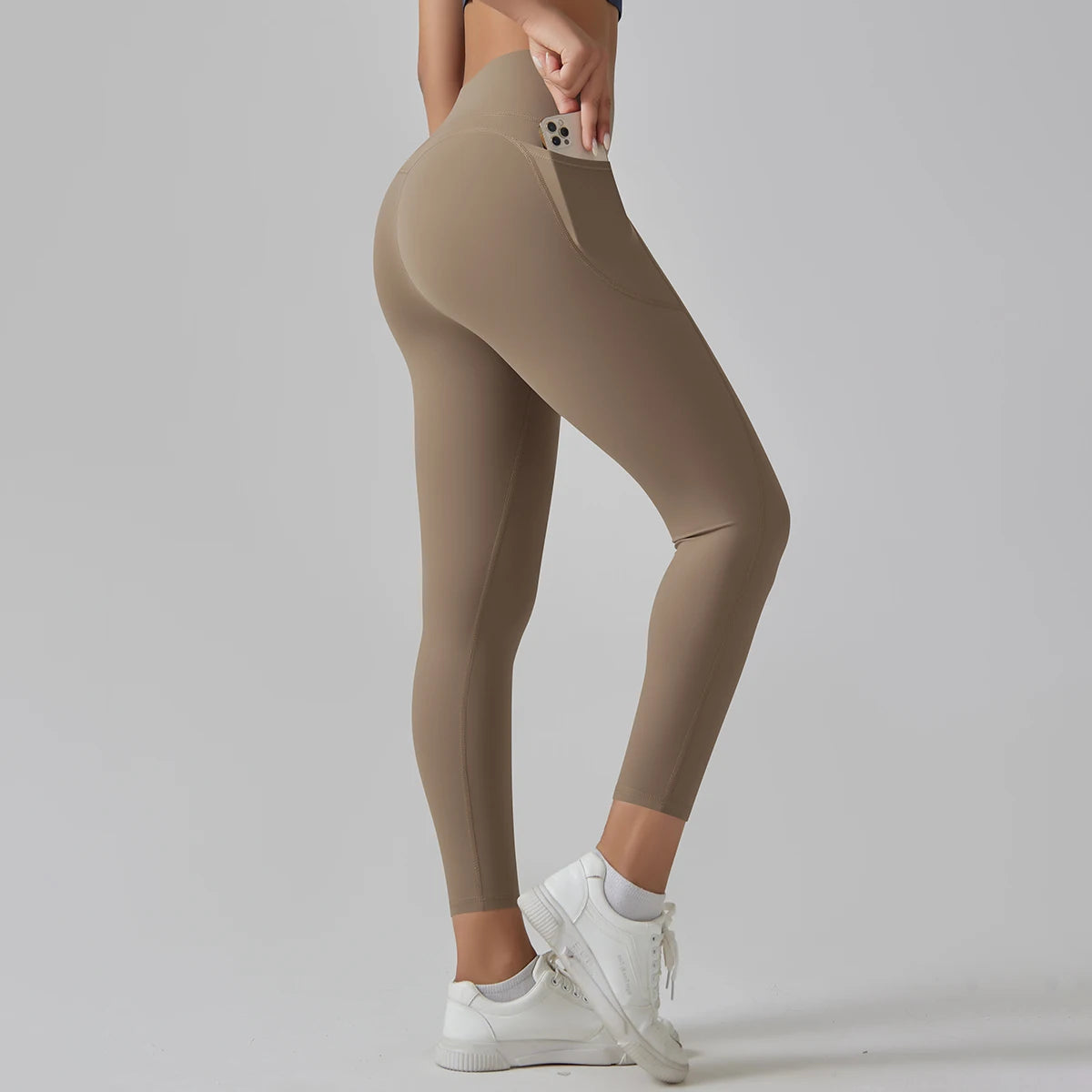 High-Waist Yoga Pants – Breathable Nylon-Spandex, Ankle-Length - Willen