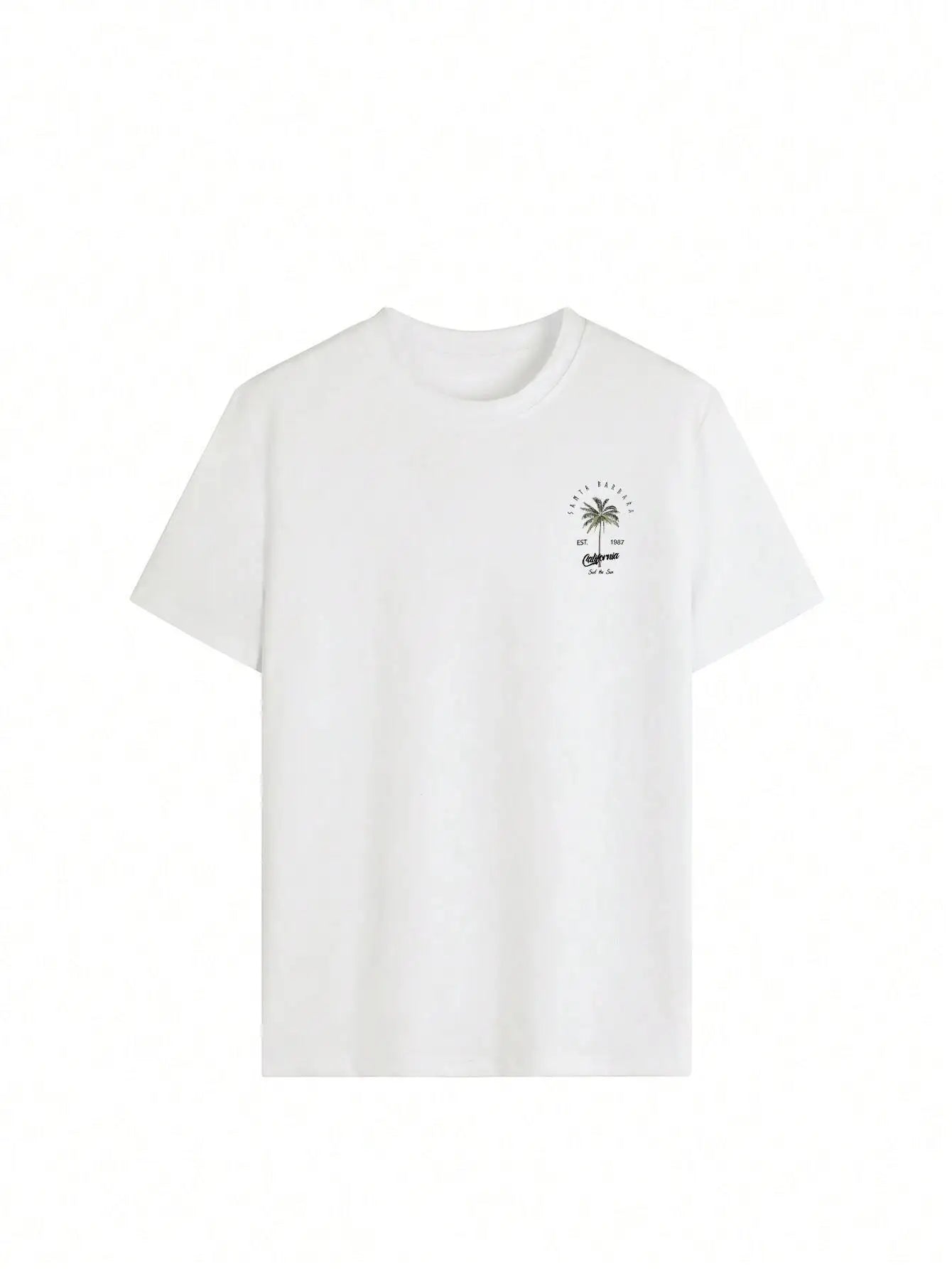 PalmEase Cotton Tee – Lightweight Cotton T-Shirt with Palm Tree Print - Willen