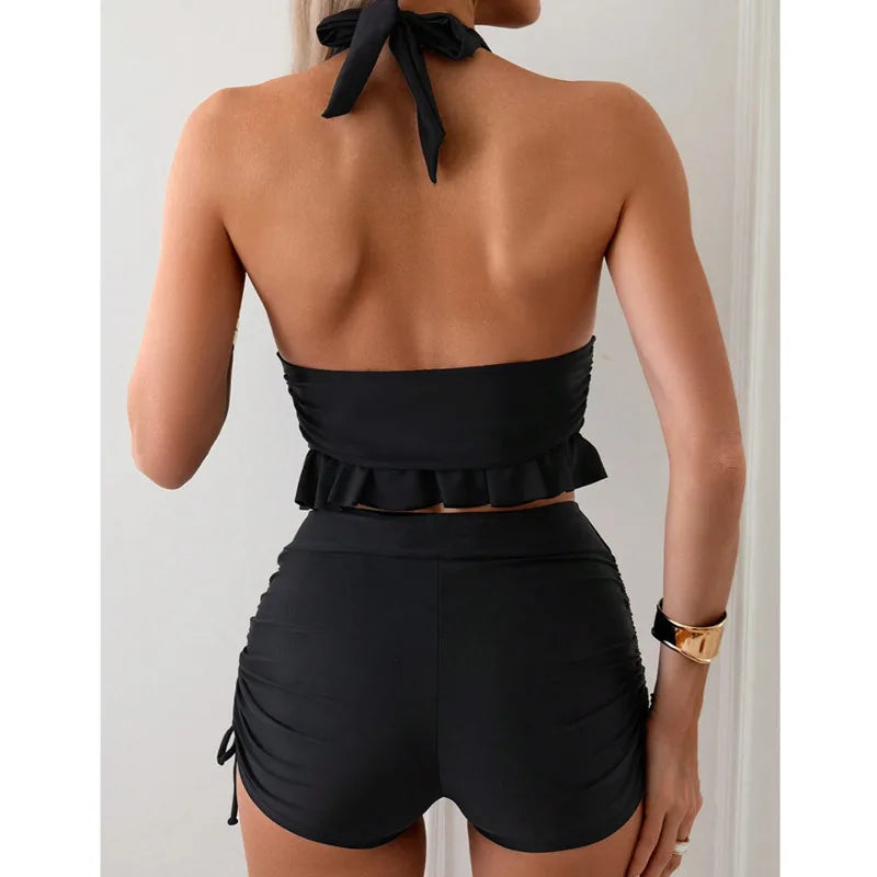 WaveLuxe Tankini – Two-Piece Swimsuit with Padded Triangle Top and Boyshorts - Willen