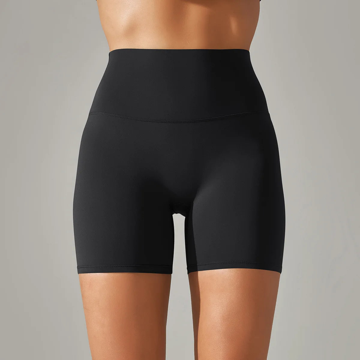 High-Waist Yoga Shorts – Seamless Nylon-Spandex Activewear for Women - Willen