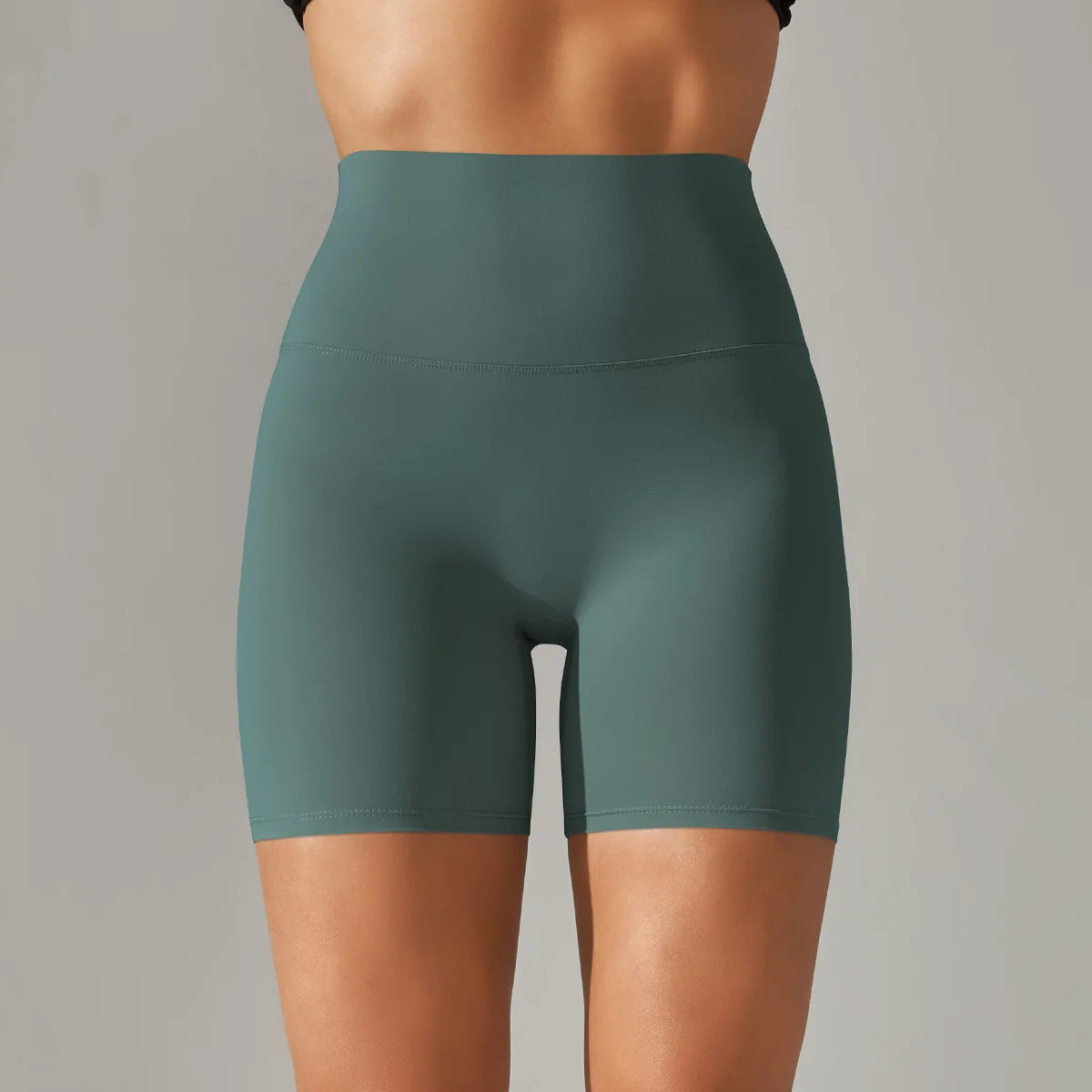 High-Waist Yoga Shorts – Seamless Nylon-Spandex Activewear for Women - Willen