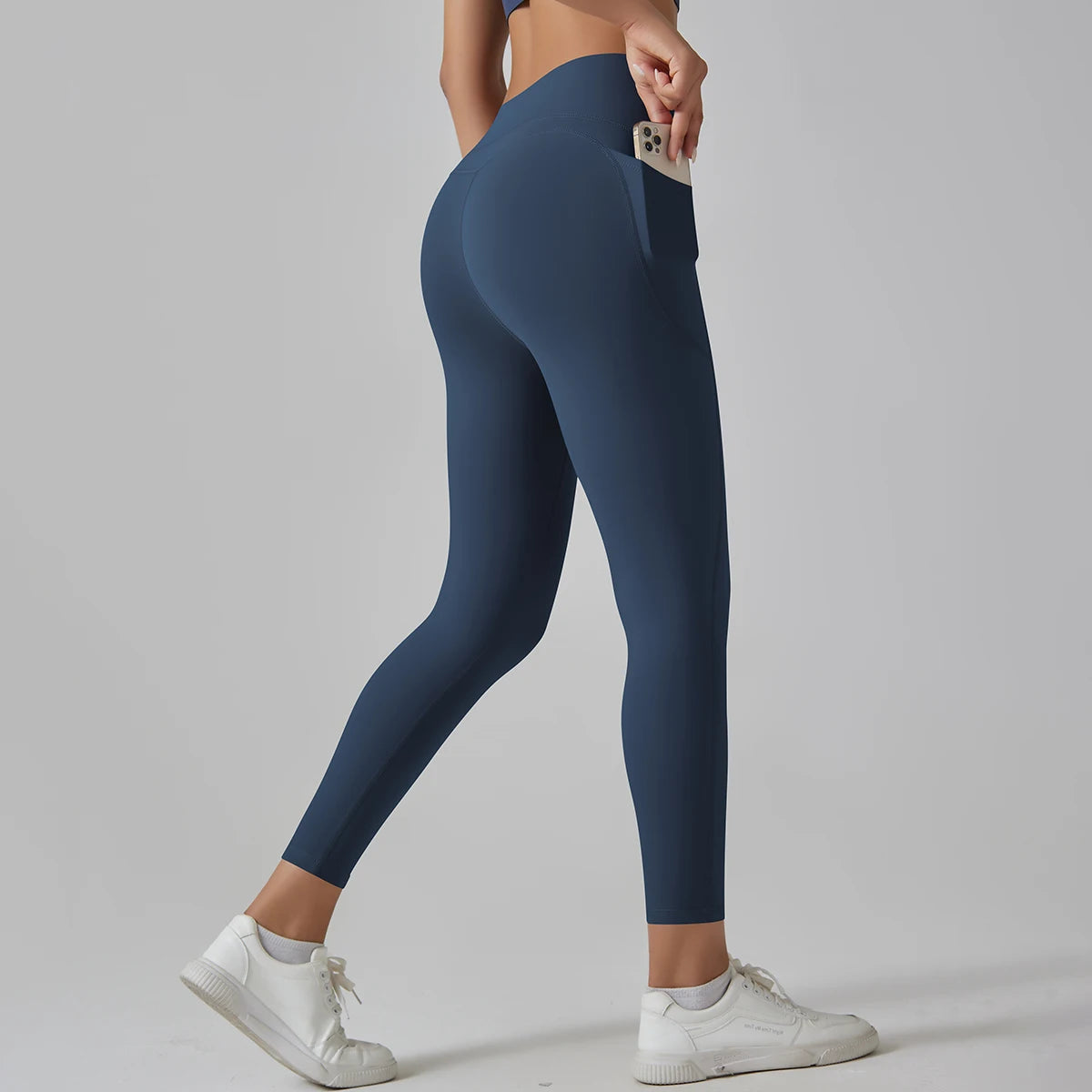 High-Waist Yoga Pants – Breathable Nylon-Spandex, Ankle-Length - Willen