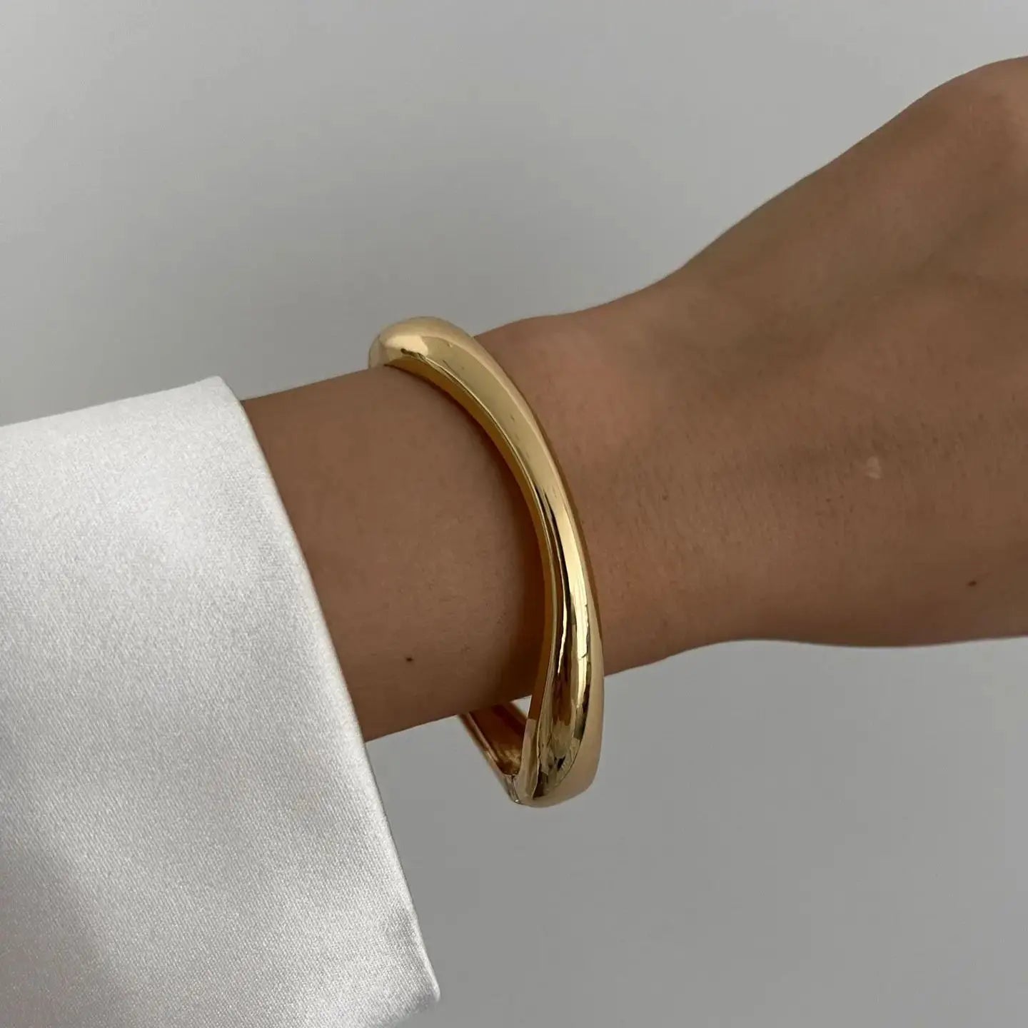 3-Style Punk Cuff Bangle Set – Gold & Silver Geometric Bracelets for Men & Women - Willen