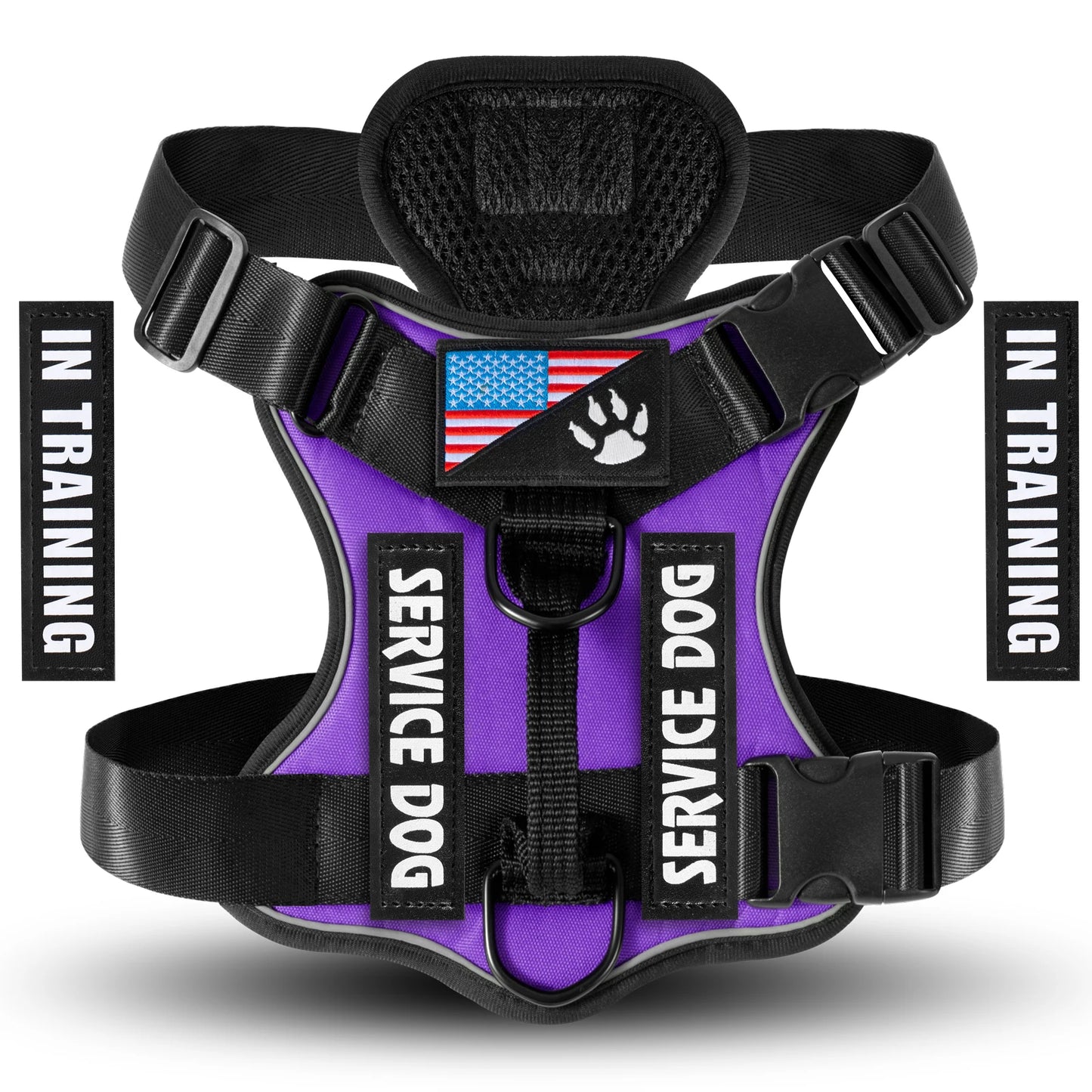 Reflective Training Vest for Dogs – Adjustable, Padded, with ID Patches - Willen