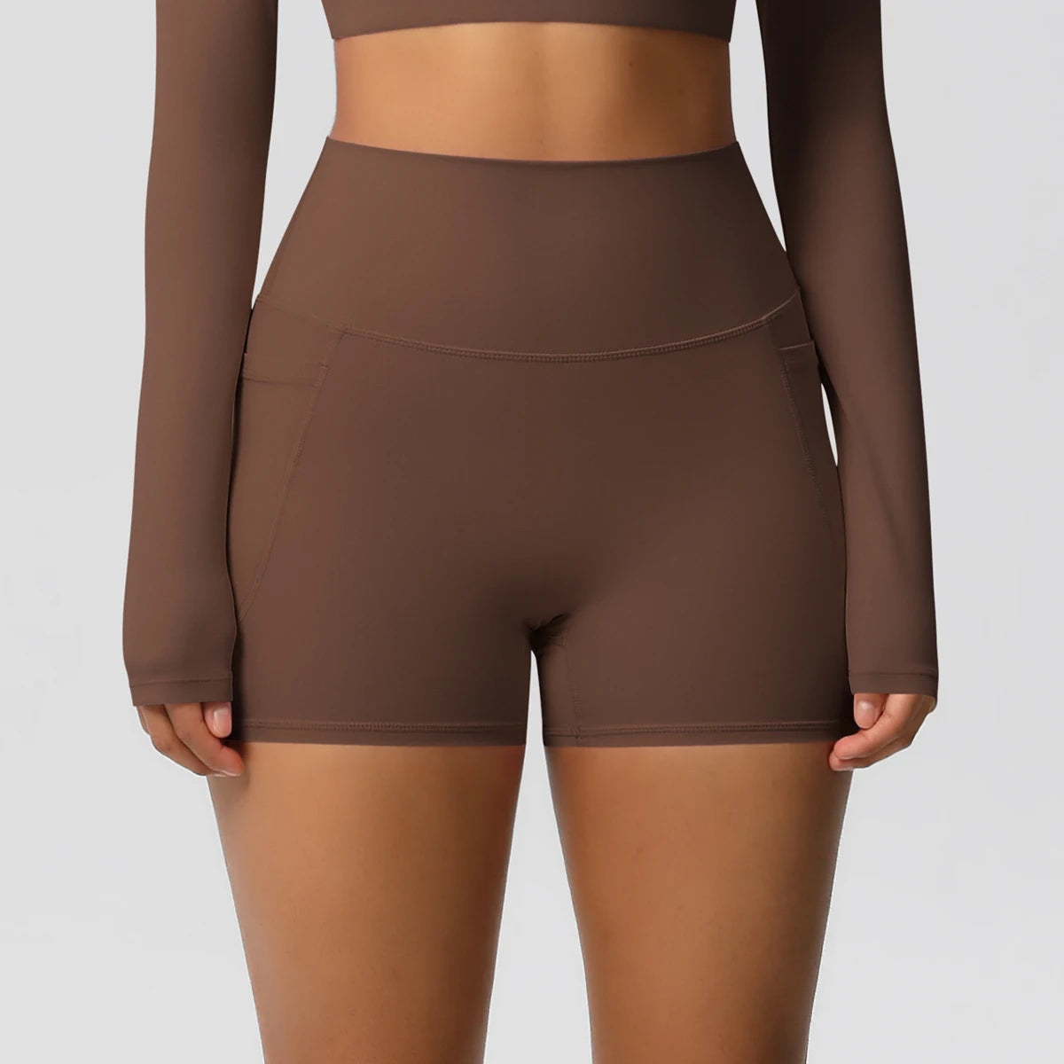 High-Waist Cycling & Gym Shorts – Quick-Dry Fabric with Pockets - Willen