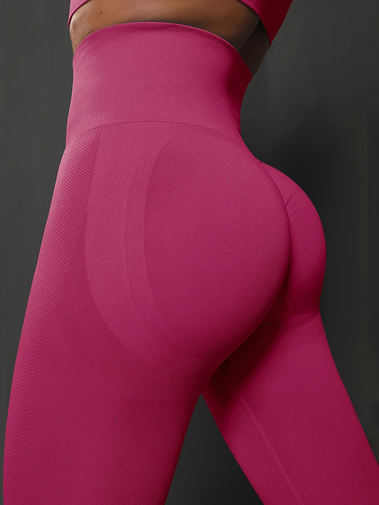 High-Waist Seamless Training Leggings – Nylon-Spandex, Ankle-Length - Willen