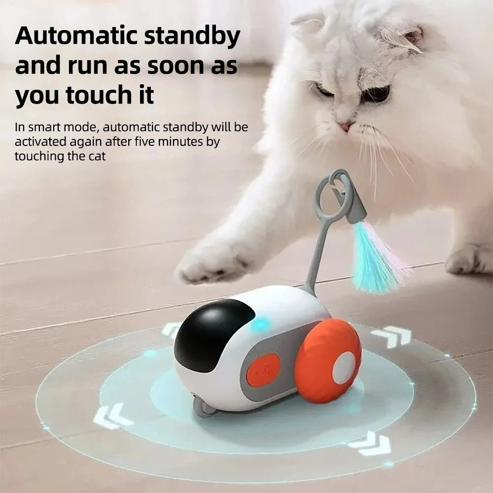 PawRacer Smart Chase Toy – Interactive Electronic Cat Toy with Remote & Obstacle Avoidance - Willen