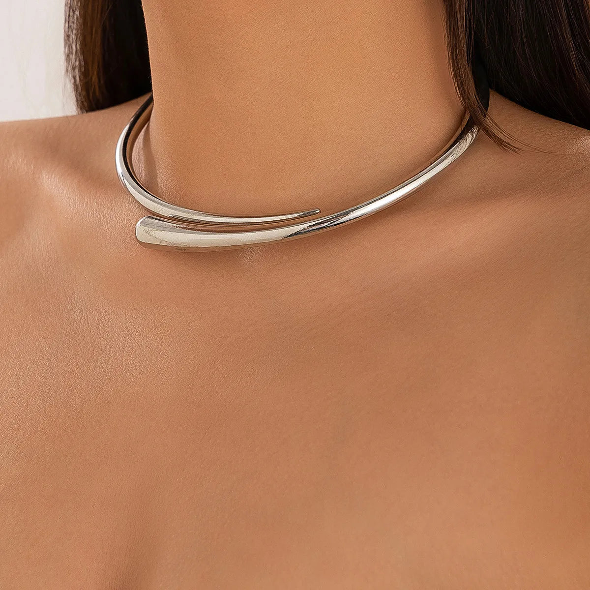 Geometric Jewelry Set – Mixed Gold and Silver Necklaces, Bangles & Adjustable Rings - Willen