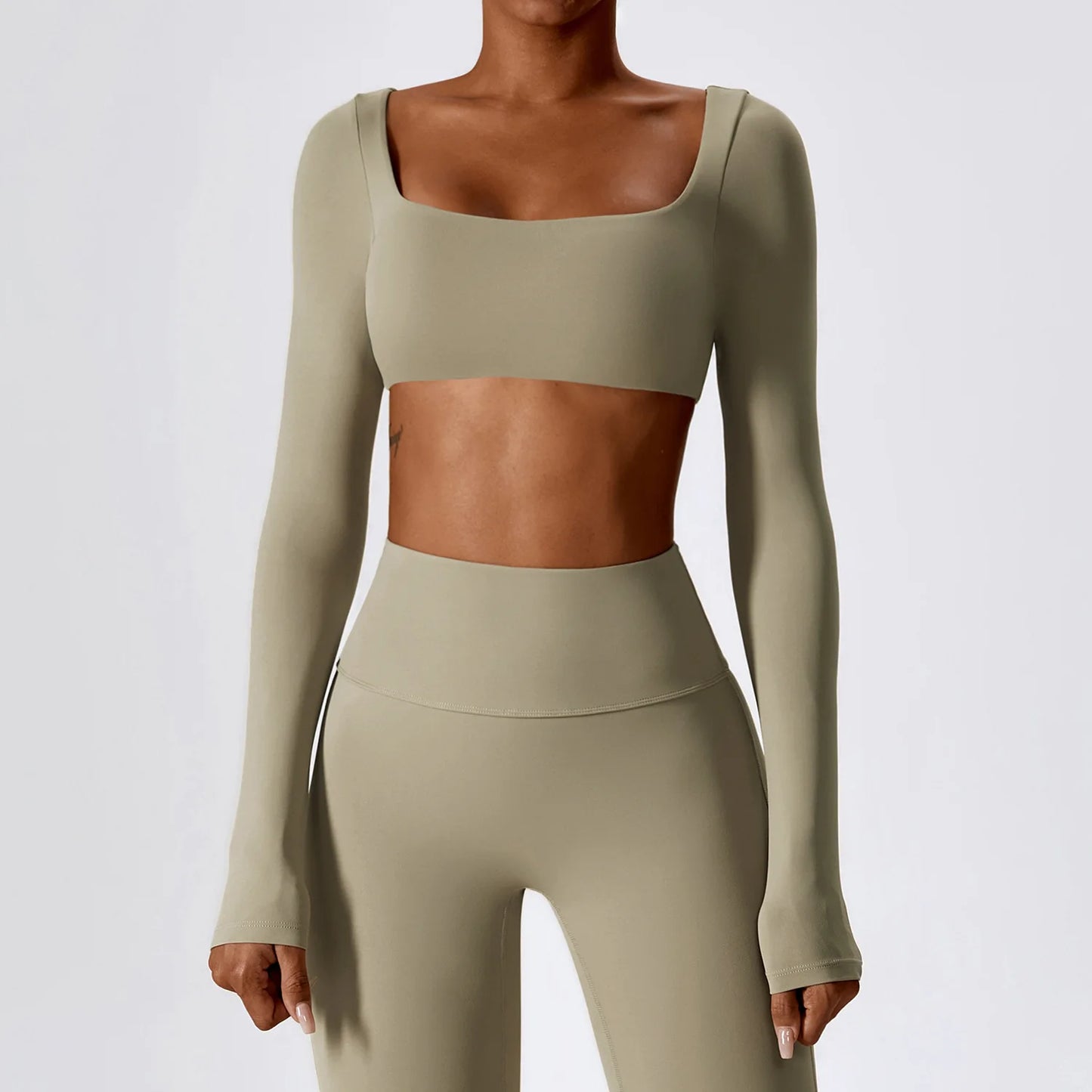 Seamless Active Crop Top – Long Sleeves & Flexible Fit for Training - Willen
