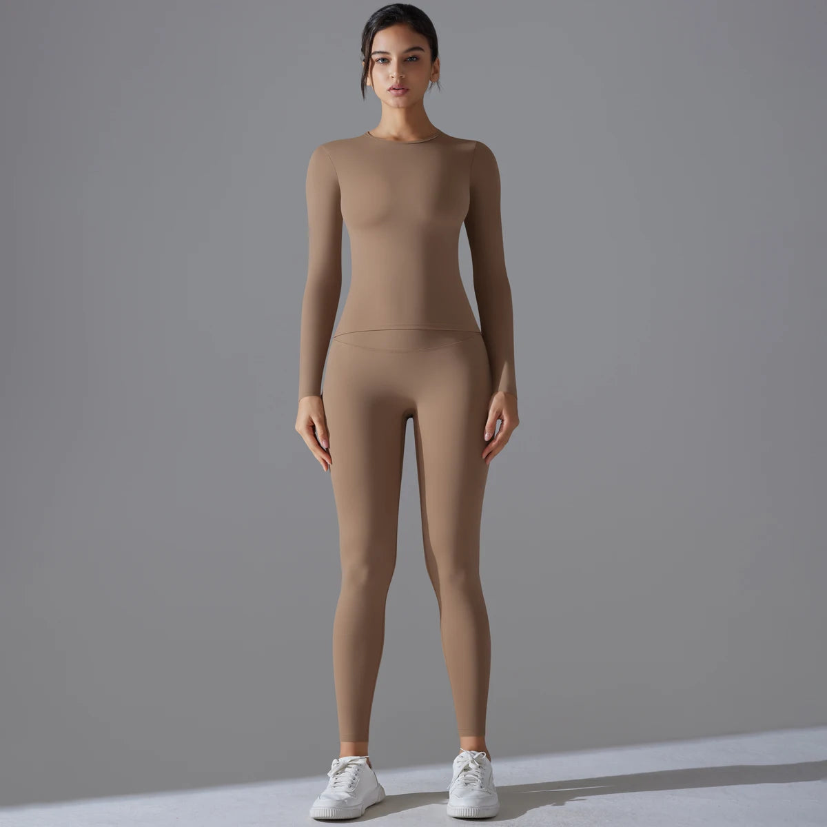 2-Piece Yoga & Fitness Set – Long-Sleeve Top & High-Waist Leggings - Willen