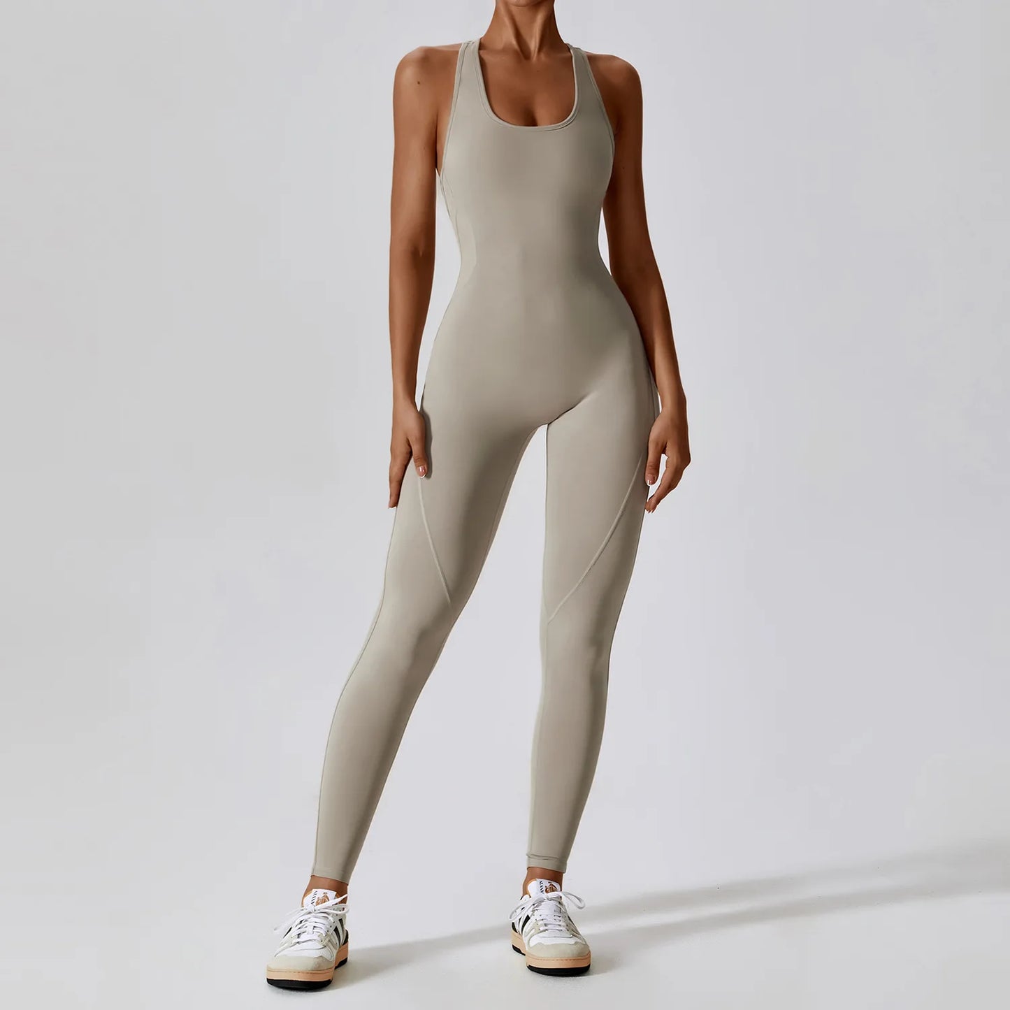 Seamless Workout Bodysuit – Sleeveless, Stretch Nylon-Spandex - Willen