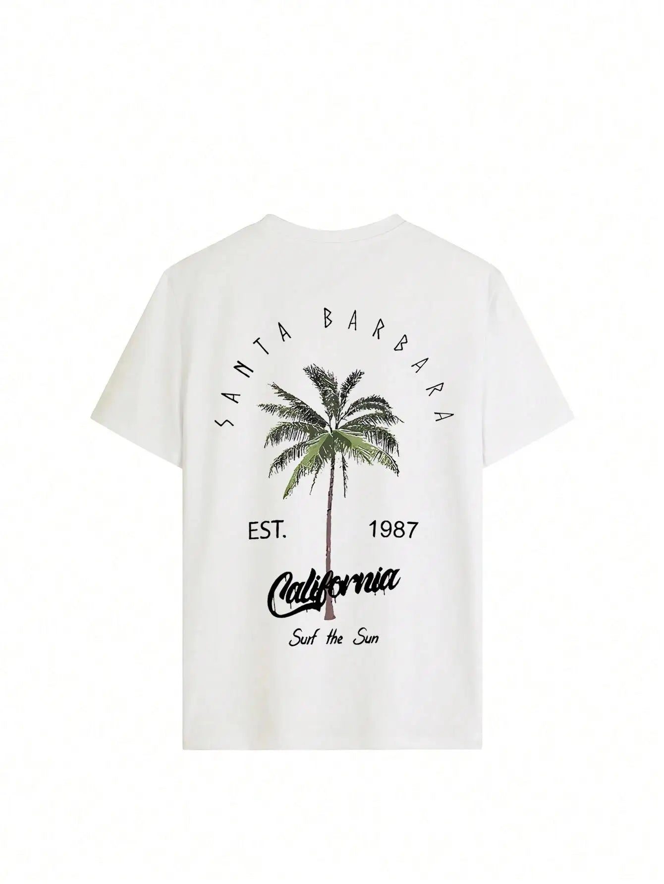 PalmEase Cotton Tee – Lightweight Cotton T-Shirt with Palm Tree Print - Willen