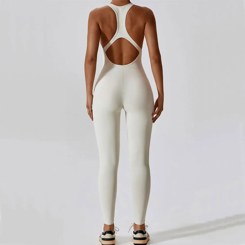 Seamless Workout Bodysuit – Sleeveless, Stretch Nylon-Spandex - Willen