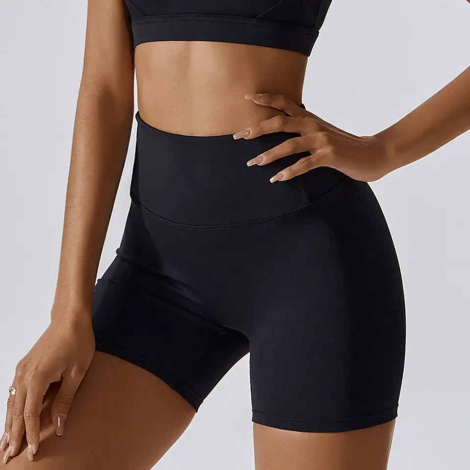 4-Piece Women's Yoga Set – Long Sleeve Sports Outfit with Leggings, Shorts, Bra & Top - Willen