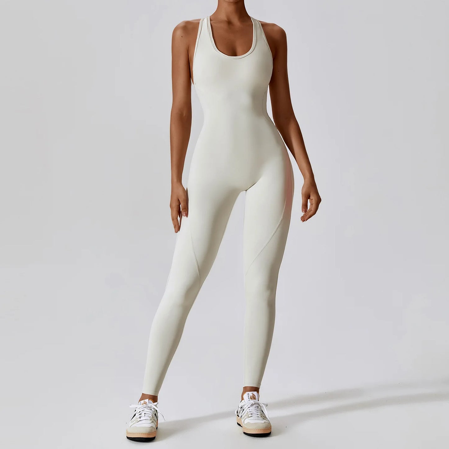 Seamless Workout Bodysuit – Sleeveless, Stretch Nylon-Spandex - Willen