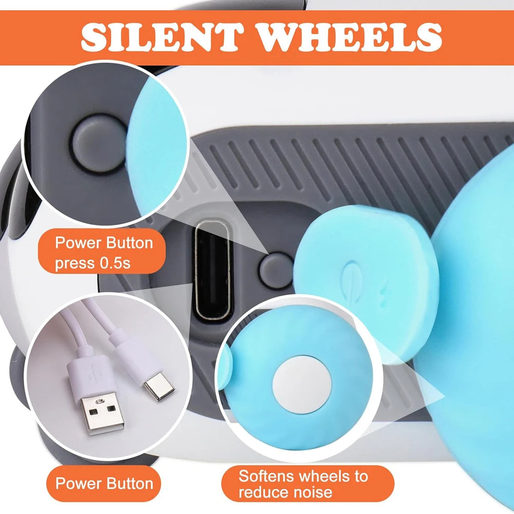 PawRacer Smart Chase Toy – Interactive Electronic Cat Toy with Remote & Obstacle Avoidance - Willen