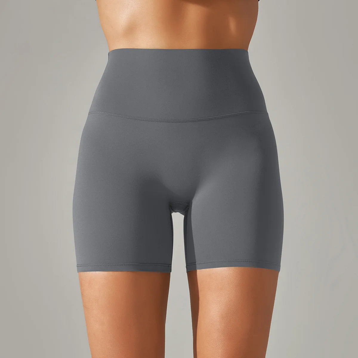 High-Waist Yoga Shorts – Seamless Nylon-Spandex Activewear for Women - Willen