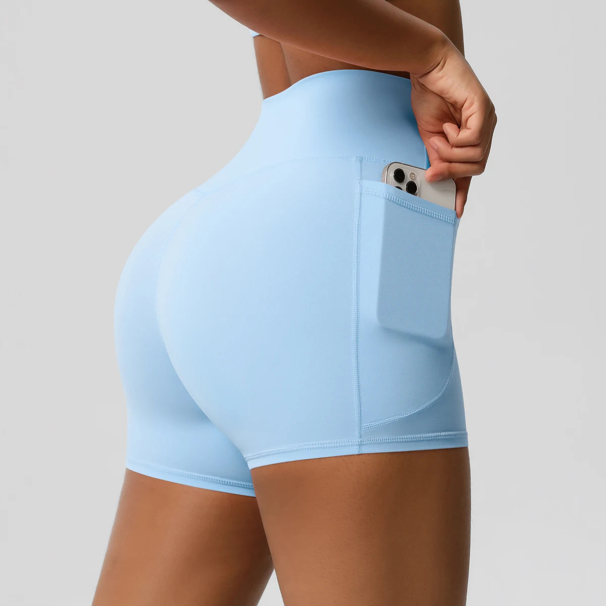 High-Waist Cycling & Gym Shorts – Quick-Dry Fabric with Pockets - Willen