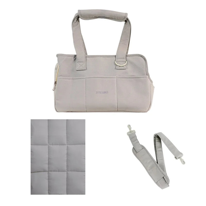 Travel Shoulder Bag for Small Pets – Cotton Sling with Support Base - Willen