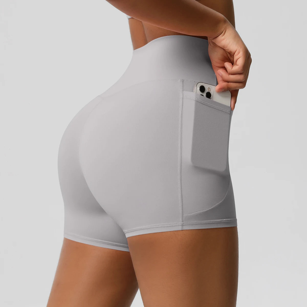 High-Waist Cycling & Gym Shorts – Quick-Dry Fabric with Pockets - Willen