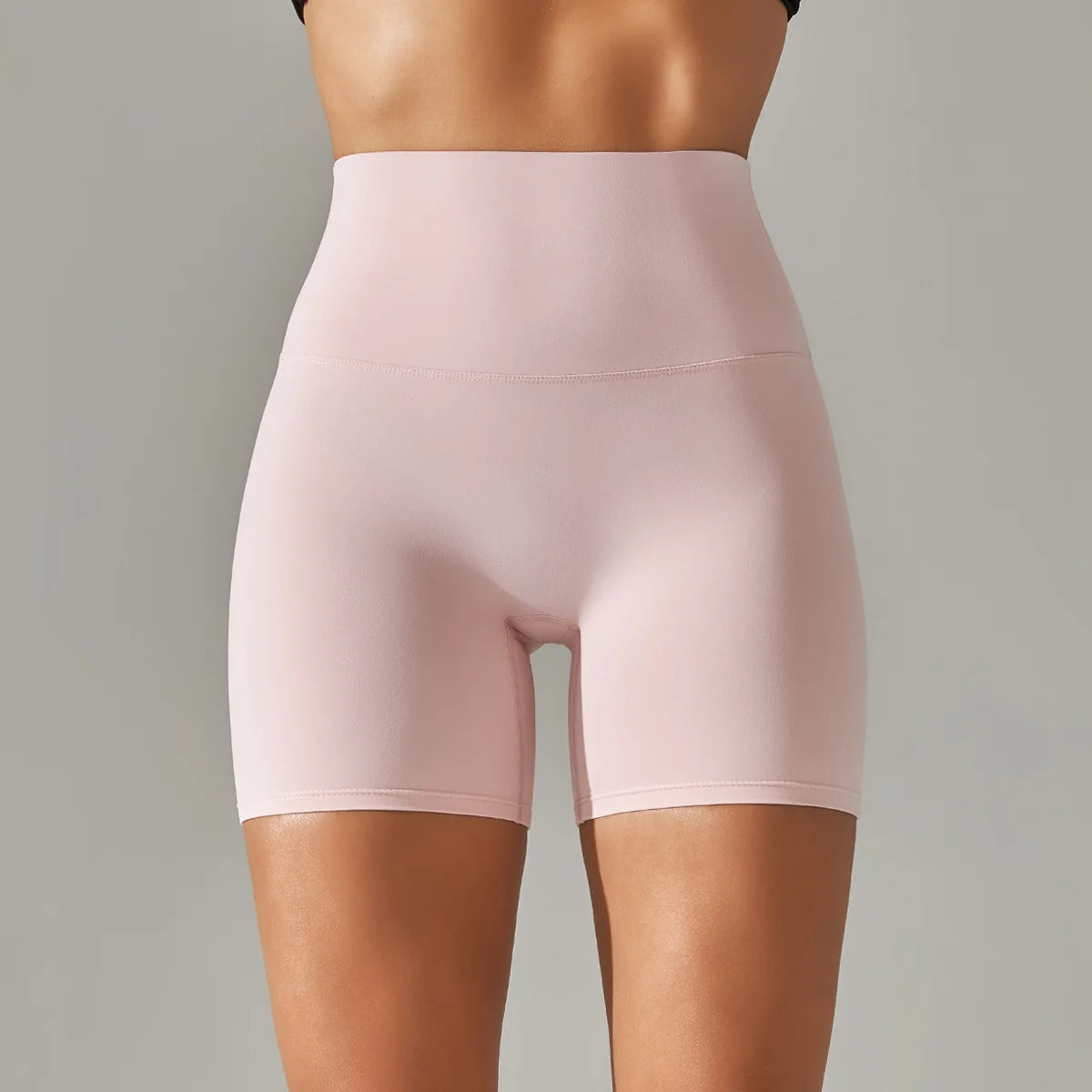 High-Waist Yoga Shorts – Seamless Nylon-Spandex Activewear for Women - Willen