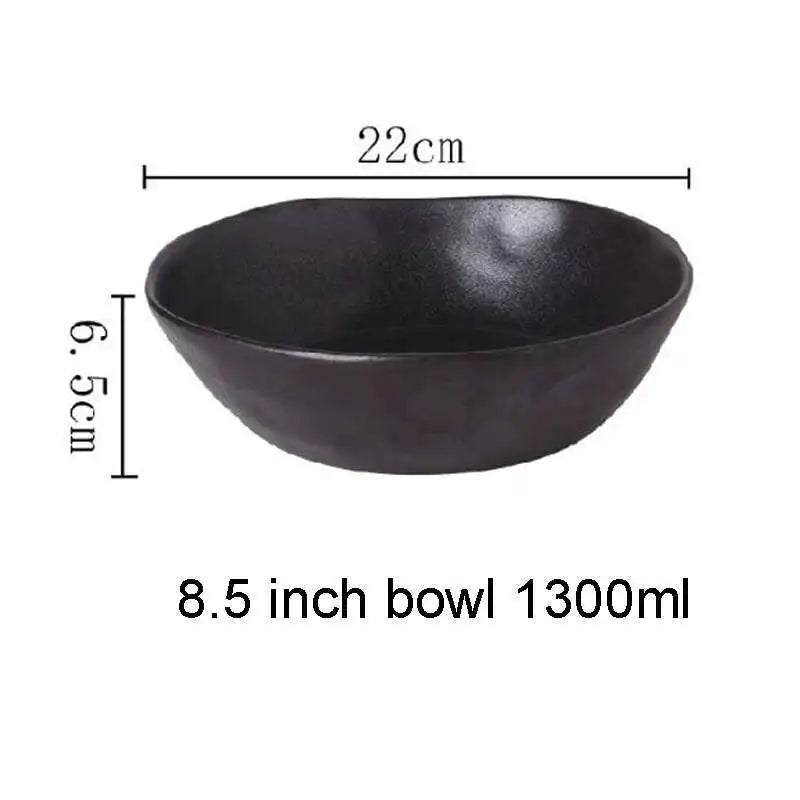 Nordic Glazed Ceramic Dish – Round Blue, Heat-Resistant - Willen
