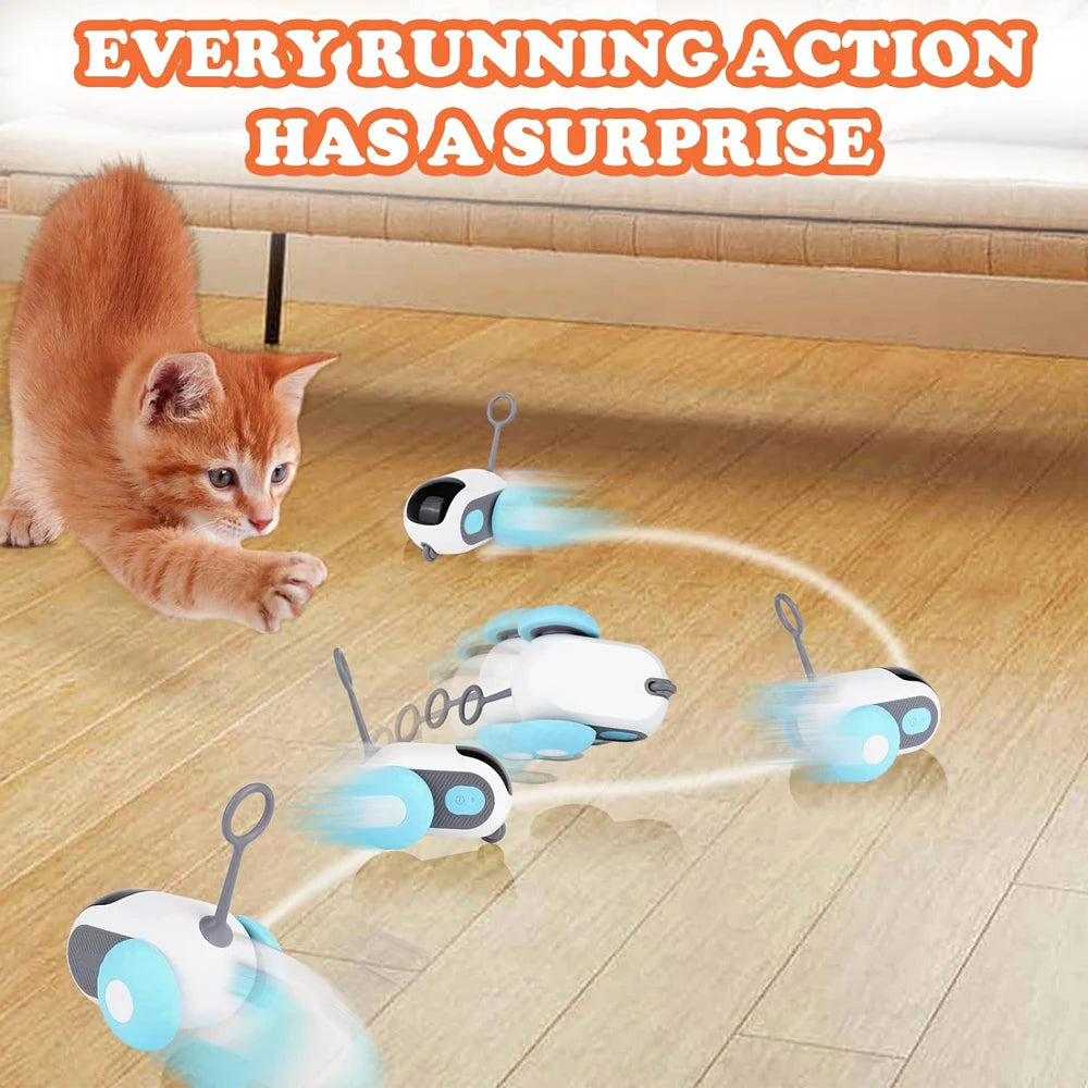 PawRacer Smart Chase Toy – Interactive Electronic Cat Toy with Remote & Obstacle Avoidance - Willen