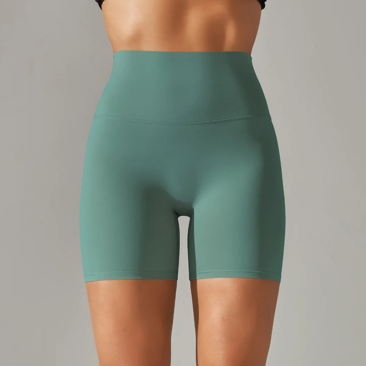 High-Waist Yoga Shorts – Seamless Nylon-Spandex Activewear for Women - Willen