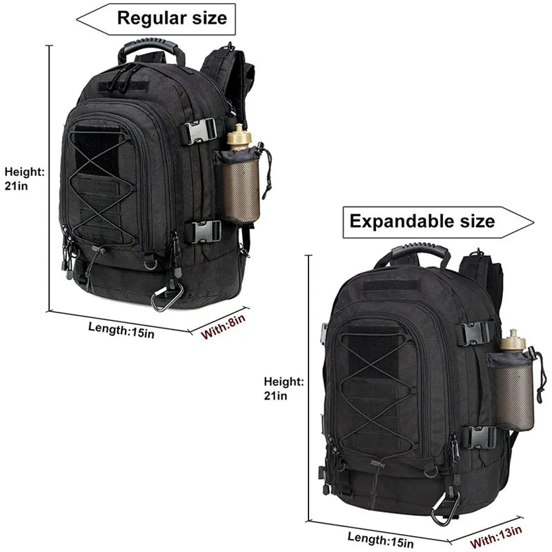 65L Outdoor Hiking Backpack – Water-Resistant Gear Bag with MOLLE System - Willen