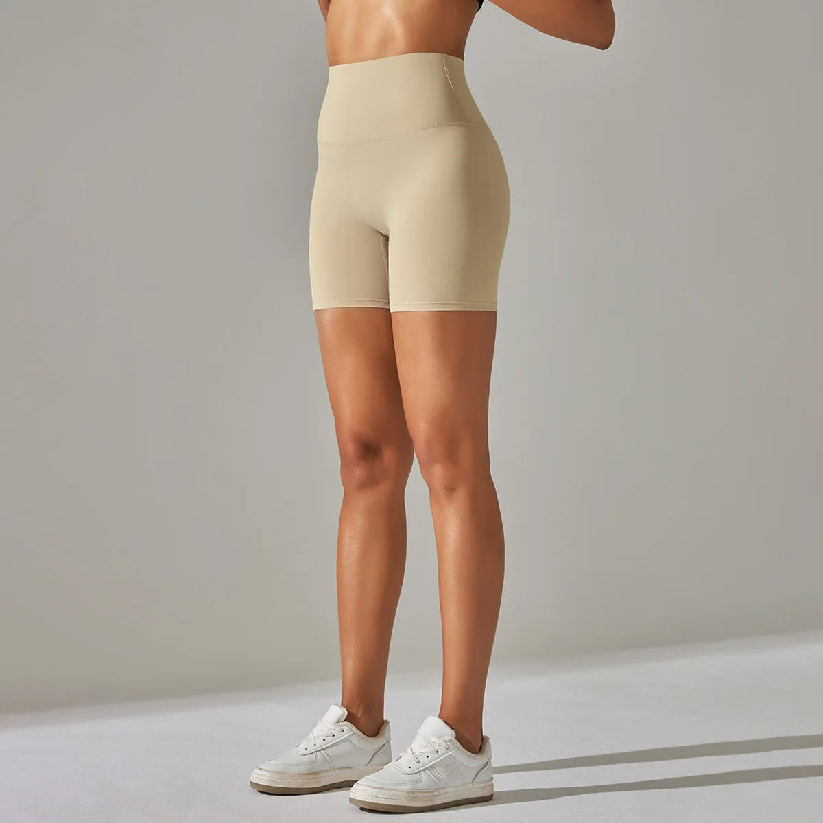 High-Waist Yoga Shorts – Seamless Nylon-Spandex Activewear for Women - Willen