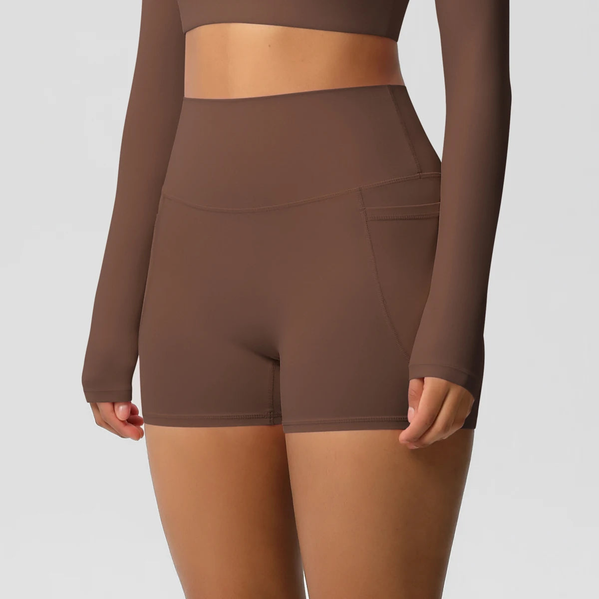 High-Waist Cycling & Gym Shorts – Quick-Dry Fabric with Pockets - Willen