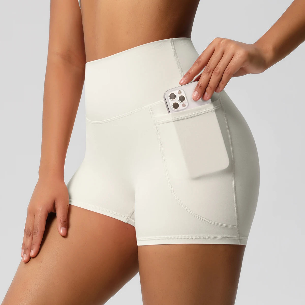 High-Waist Cycling & Gym Shorts – Quick-Dry Fabric with Pockets - Willen