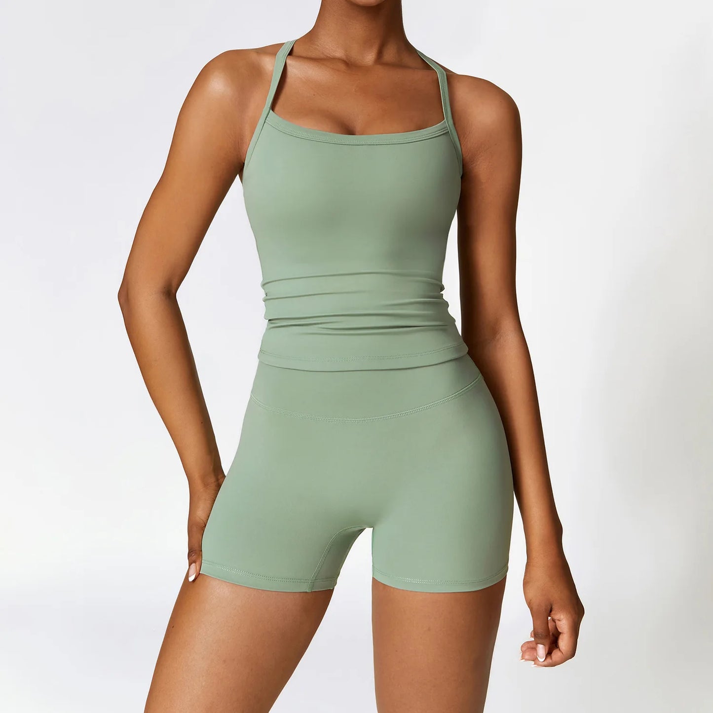 Seamless 2-Piece Yoga & Fitness Set – Nylon, Breathable - Willen