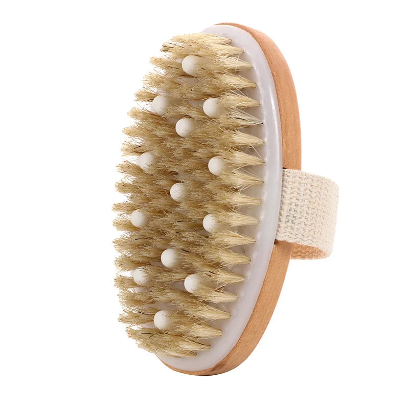 2-in-1 Body Brush with Natural Bristles – Exfoliating & Detachable Design - Willen