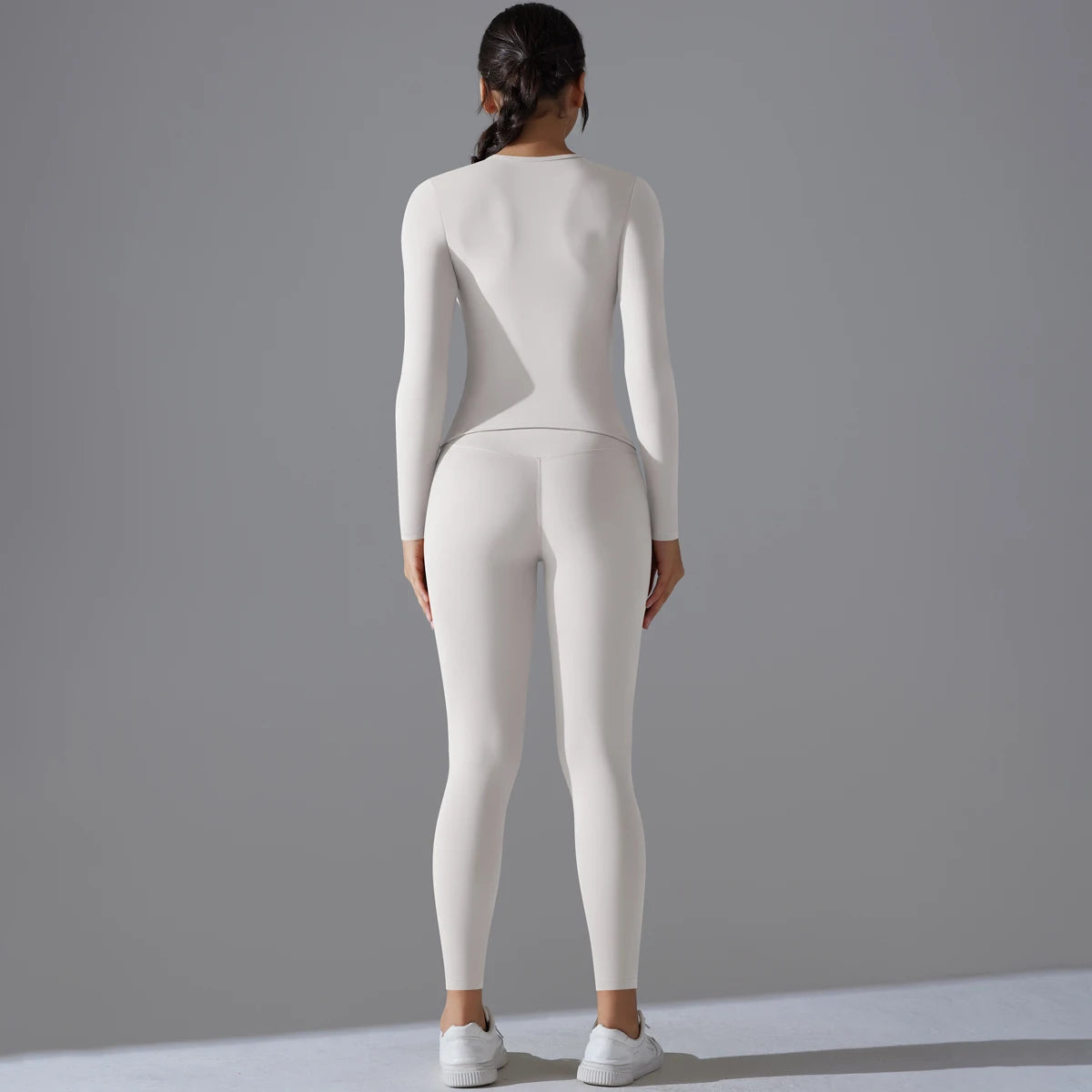 2-Piece Yoga & Fitness Set – Long-Sleeve Top & High-Waist Leggings - Willen