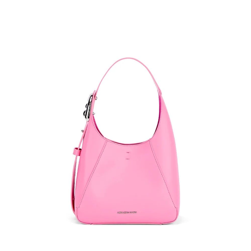 Women’s Flat Bucket Bag – Split Leather, Adjustable Strap, Neutral Color - Willen