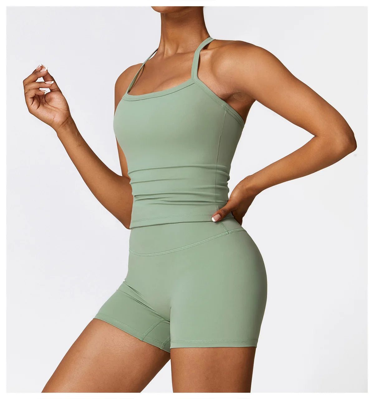 Seamless 2-Piece Yoga & Fitness Set – Nylon, Breathable - Willen