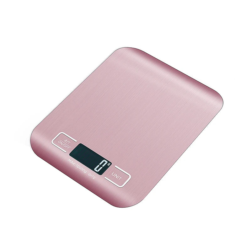 Digital Kitchen Scale – Stainless Steel, LCD Display, 5–10kg - Willen
