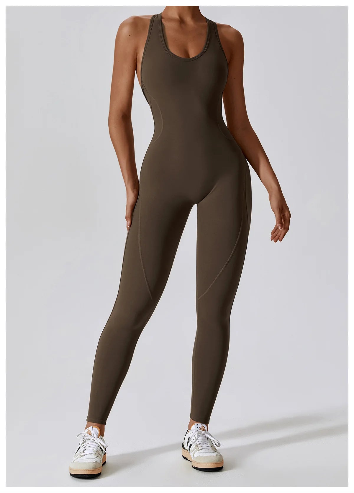 Seamless Workout Bodysuit – Sleeveless, Stretch Nylon-Spandex - Willen
