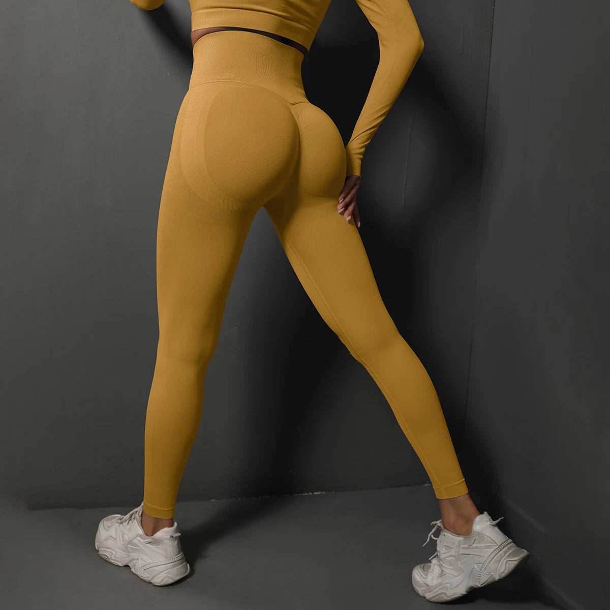 High-Waist Seamless Training Leggings – Nylon-Spandex, Ankle-Length - Willen